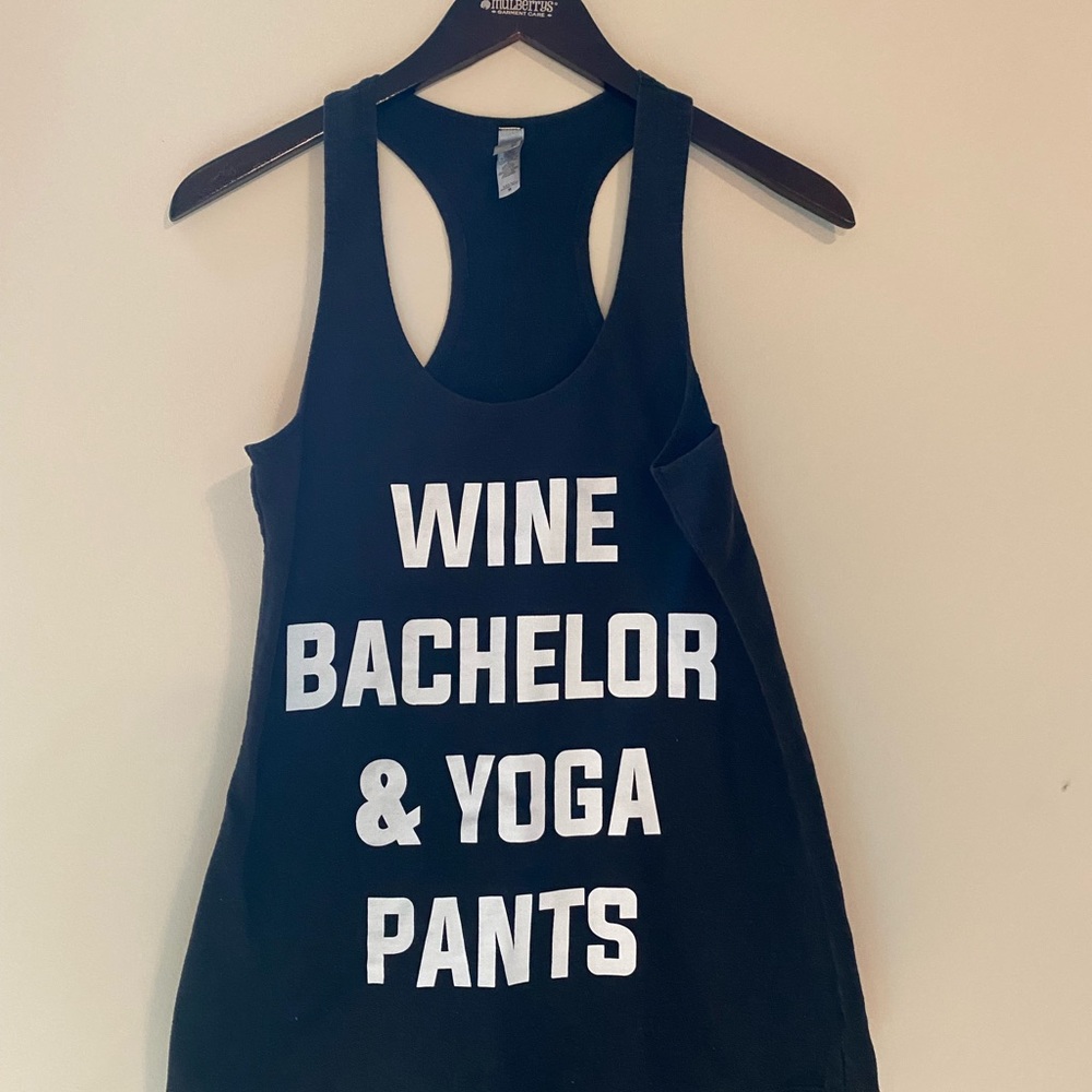 Perfect tank top for a girls/wine/bachelor viewing night!